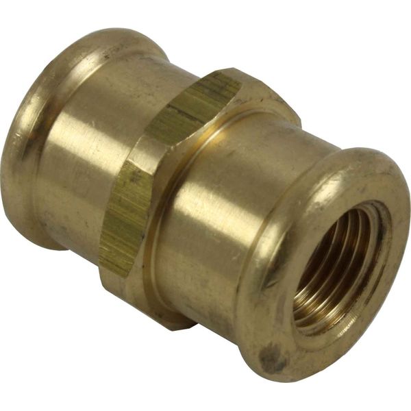 Maestrini Brass Equal Socket (Female Ports / 1/8" BSP)