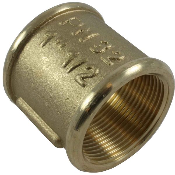 Maestrini Brass Equal Socket (Female Ports / 1-1/2" BSP)