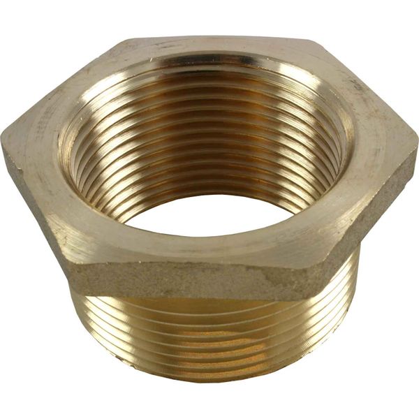 1-1/2" BSP Male to 1-1/4" BSP Female Brass Reducer Reducing Bush Pipe Fitting