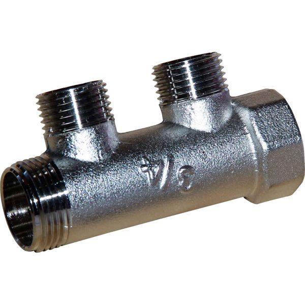Maestrini Brass Male Pipe Manifold (3/4" BSP with 2 x 1/2" Inlets)