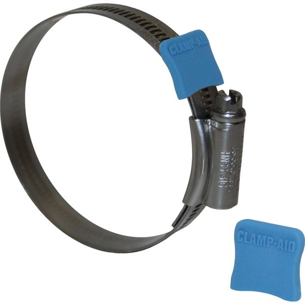 Clamp Aid Blue Hose Clip End Guards (1/2" Wide / Pack of 20)