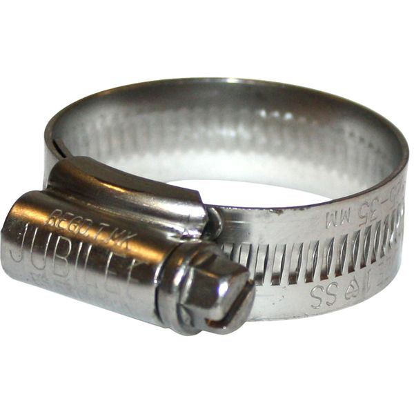 Jubilee Stainless Steel 316 Hose Clip (25mm - 35mm Hose Diameter)