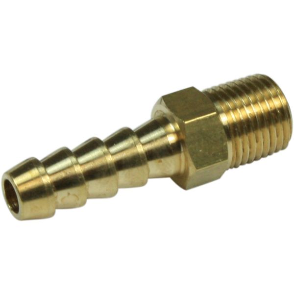 Seaflow Brass Straight Hose Tail (1/8" NPT Male to 6mm Hose)