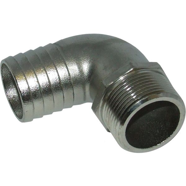 Osculati Stainless Steel 316 90 Degree Hose Tail (1-1/4" BSPM to 38mm)
