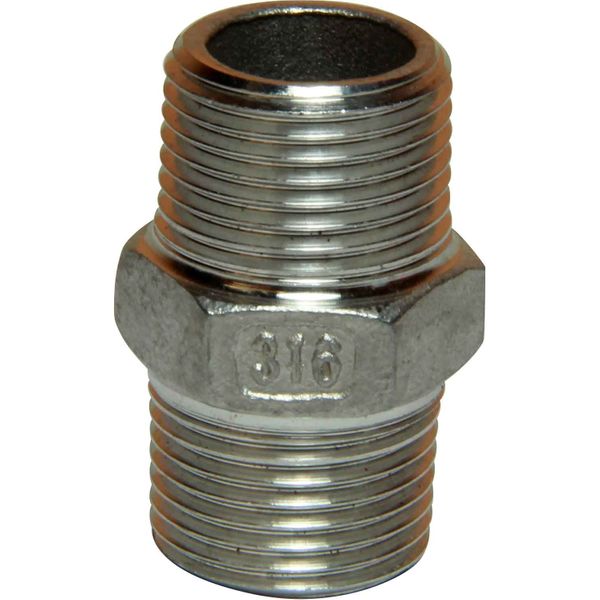 Osculati Stainless Steel 316 Equal Nipple (Male Thread / 3/8" BSP)