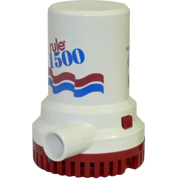 Rule 02 1500 Submersible Bilge Pump (12V / 94 LPM / 28mm Hose / 750mm)