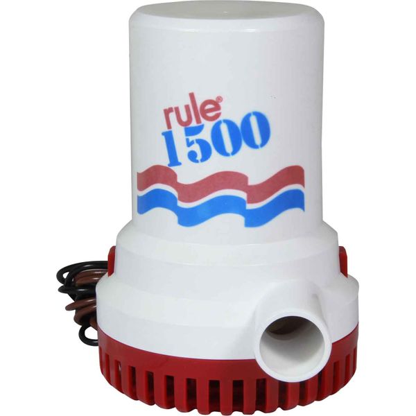 Rule 02-6 1500 Submersible Bilge Pump (12V / 94 LPM / 28mm Hose / 6ft)