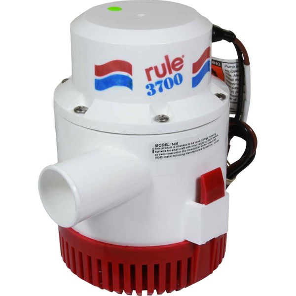 Rule 14A 3700 Submersible Bilge Pump (12V / 233 LPM / 38mm Hose)