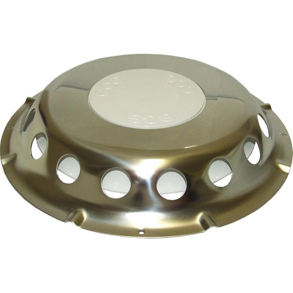 AG Mushroom Air Vent (228mm OD / Stainless Steel with White Centre)