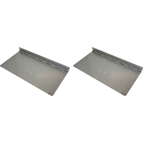 Lectrotab Stainless Steel Trim Tab Plates (12" x 24" / Per Pair)