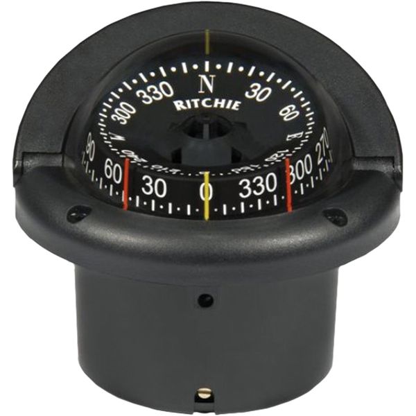 Ritchie Compass Helmsman HF-743 Combi Dial (Black / Flush Mount)