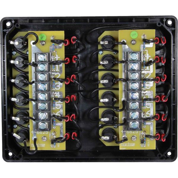 Vetus P12F24 Horizontal Switch Panel 12 Way (24V / Fused)