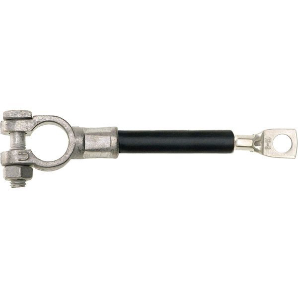 AMC Battery Connector Lead with Universal & Ring Terminals (300mm / Black)