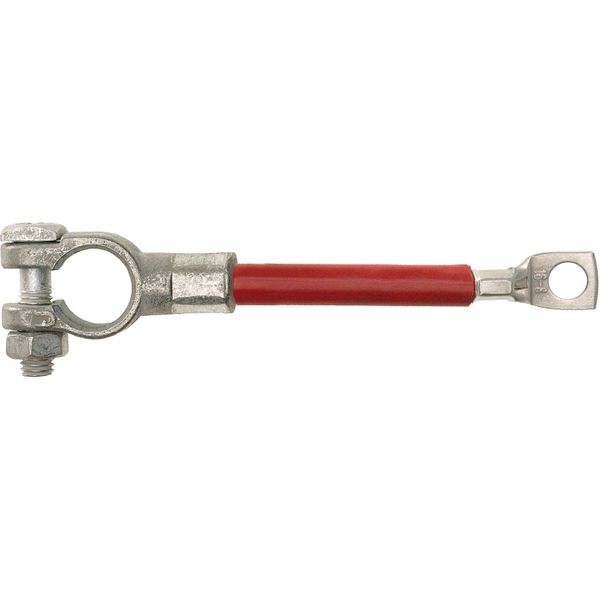 AMC Battery Connector Lead with Universal & Ring Terminals (300mm / Red)