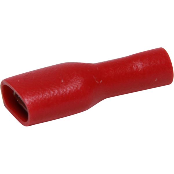 AMC Red Fully Insulated Female Spade Terminal (6.3mm x 0.8mm / 50 Pack)