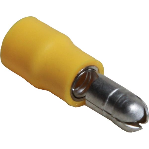 AMC Yellow Male Bullet Terminal (5mm Wide / 50 Pack)