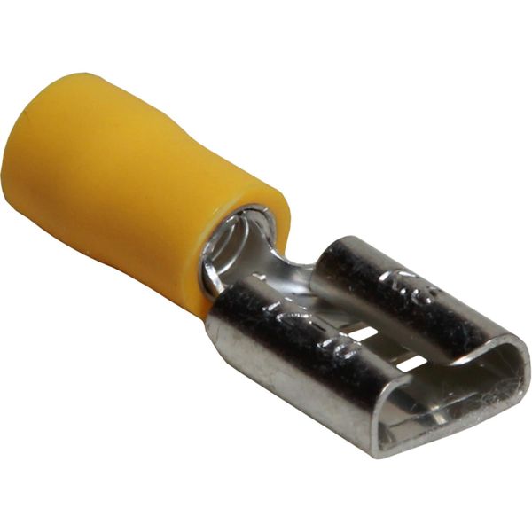 AMC Yellow Female Spade Terminal (9.5mm x 1.1mm / 50 Pack)