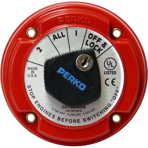 Perko Alternator Disconnect & Lock Battery Isolator 250A (12-32V)