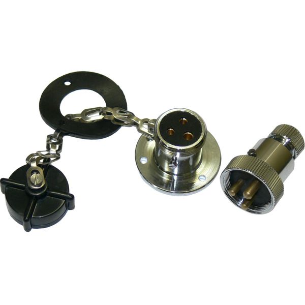 AAA Waterproof Deck Plug & Socket (Plastic Cap, 3A, 3 Pin)