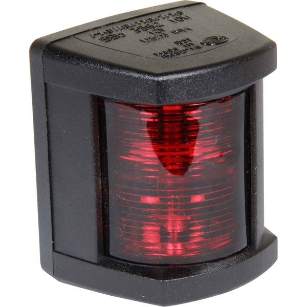 Hella 3562 Port Red Navigation Light (Black Case / 12V / 10W)