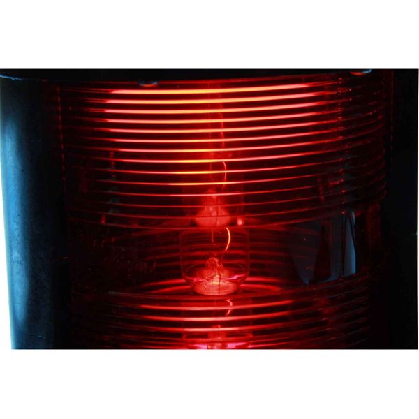 Aqua Signal 55 Port Red Navigation Light (Black Case / 24V / 25W)