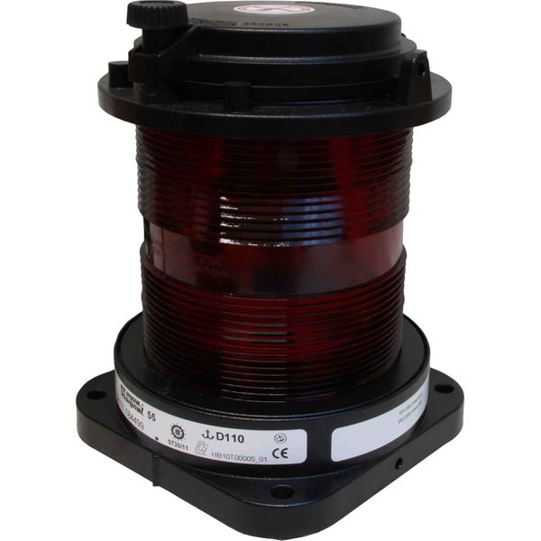 Aqua Signal 55 All Round Red Navigation Light (Black Case / 24 / 25W)