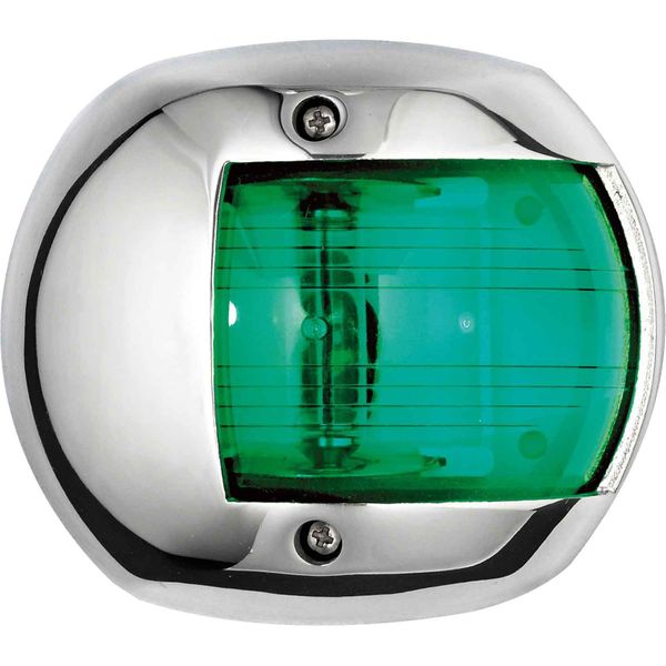 Compact Starboard Green Navigation Light (Stainless Steel / 12V / 10W)