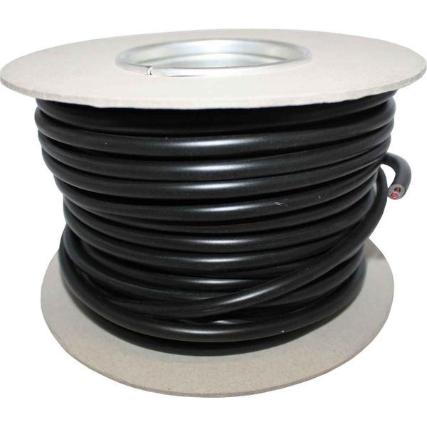 AMC 5 Core 1 & 2mm&sup2; Black Thin Wall Cable (100m)