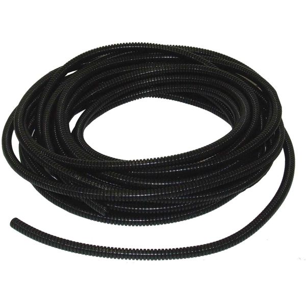 AMC Black Convoluted Wire Sleeving (6.6mm ID / 10 Metres)