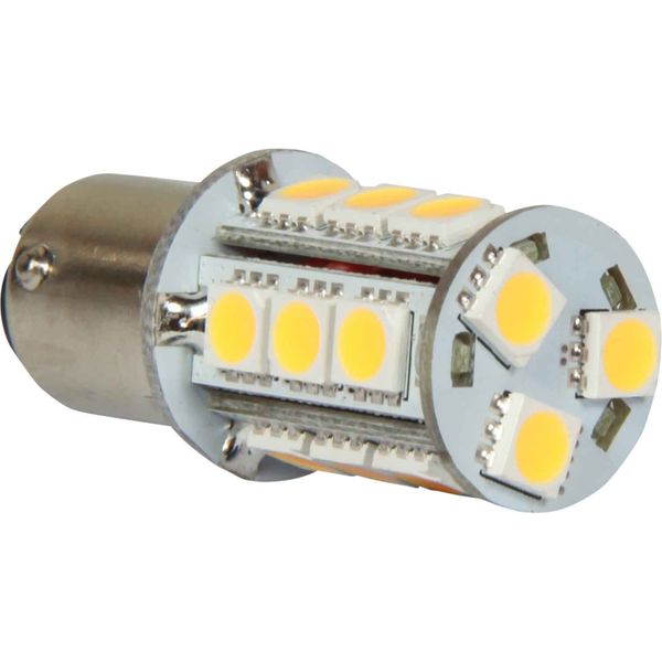 White LED BA15d Light Bulb (10V - 30V / 2.5W)