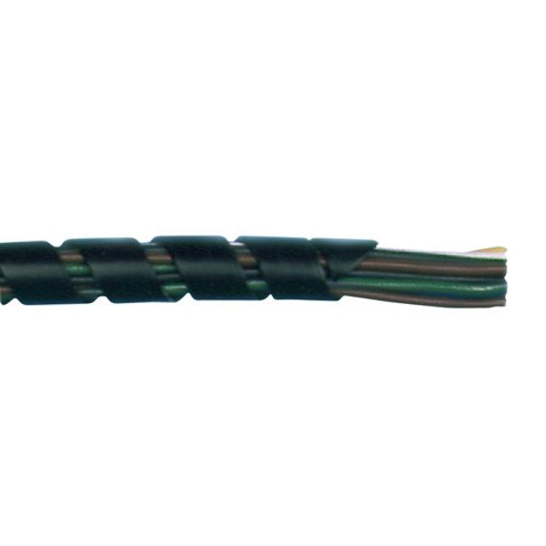 AMC Black Spiral Wire Sleeving (5mm - 30mm Diameter, 25m)