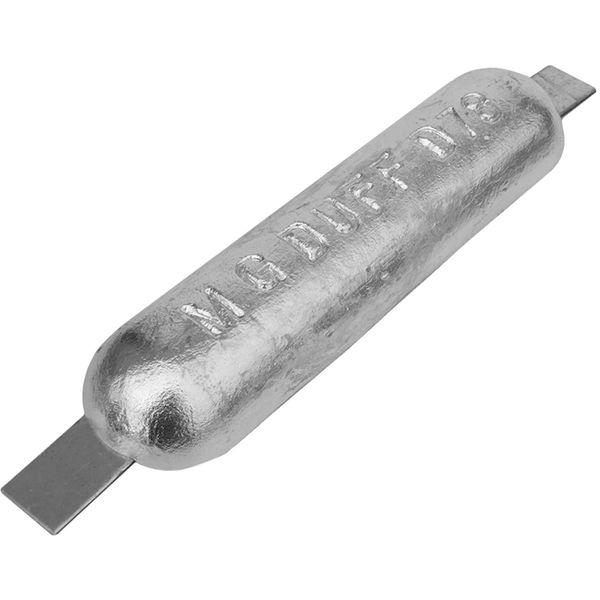 MG Duff ZD78 Straight Zinc Hull Anode for Salt Waters (4.5kg, Weld On)
