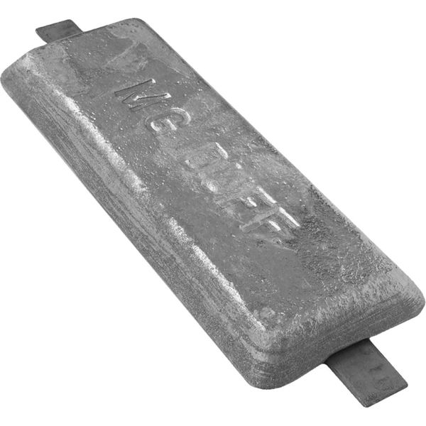 MG Duff ZD60 Straight Zinc Hull Anode for Salt Waters (6.0kg / Weld)