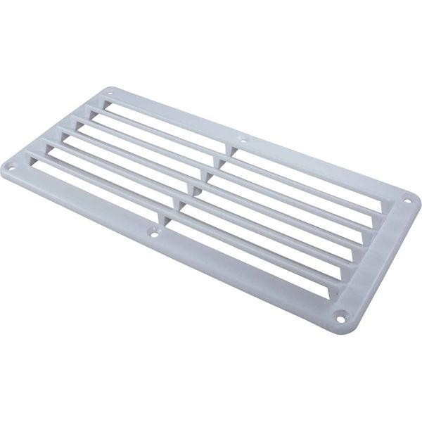 Osculati White Plastic Louvered Air Vent (260mm x 125mm)