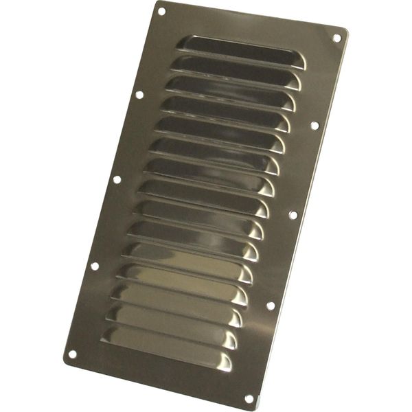 Osculati Stainless Steel Louvered Air Vent (127mm x 232mm)