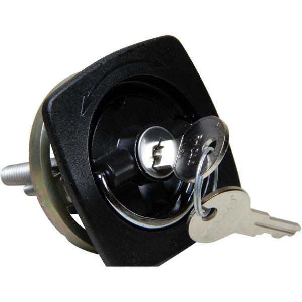 Perko 0931 Locking Flush Latch (With Number 3 Cam Bar & Keys / Black)