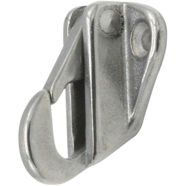 4Dek Stainless Steel Plate Hook with Spring Catch (5mm)