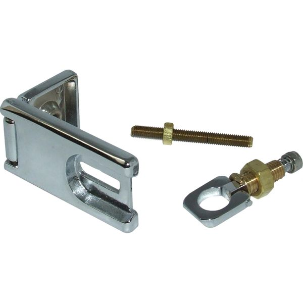 4Dek Chrome Plated Brass Folding Lockable Latch (89mm x 32mm)