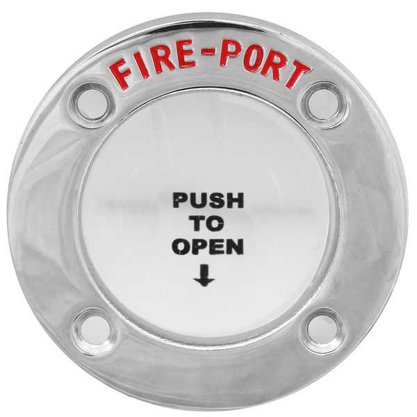 Stainless Fire Port for Fire Extinguishers (45mm Cutout, 68mm OD)