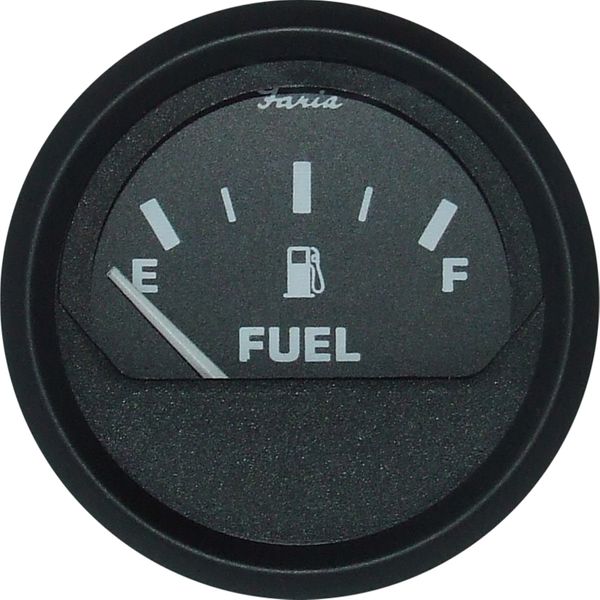 Faria Beede Fuel Level Gauge in Euro Black Style (US Resistance)