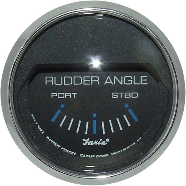 Faria Beede Rudder Angle Position Indicator in Chesapeake SS Black