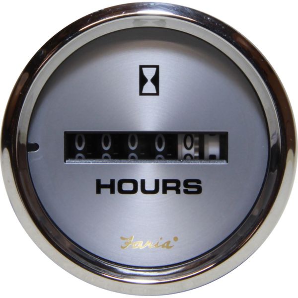Faria Beede Hourmeter Gauge in Kronos Style (12V / 24V)