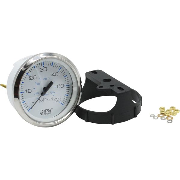 Faria Beede Speedometer in Chesapeake SS White Style (GPS / 60MPH)
