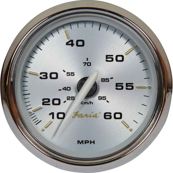 Faria Beede Speedometer in Kronos Style (For Mech Pitot Tube / 60MPH)