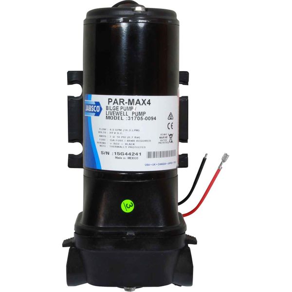Jabsco Par Max 4 Electric Diaphragm Bilge Pump (24V / 16LPM)