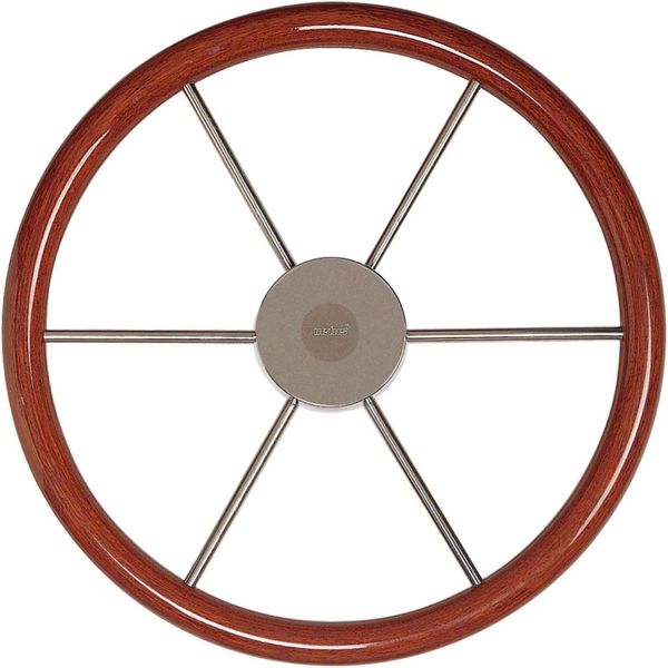 Vetus KW55 Wooden Rimmed Marine Steering Wheel (550mm)