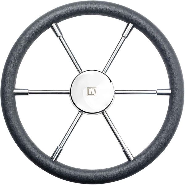 Vetus PRO60P Dark Grey Padded Marine Steering Wheel (600mm)