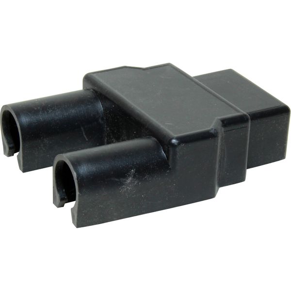 VTE 468 Black Battery Terminal Cover With 20.83mm ID Dual Cable Entry