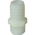 AG Plastic Straight Hose Tail (1/2" NPT Male to 19mm Hose)