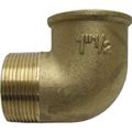 Maestrini Brass Compact 90 Degree Elbow (1-1/2" BSPT Male/BSP Female)